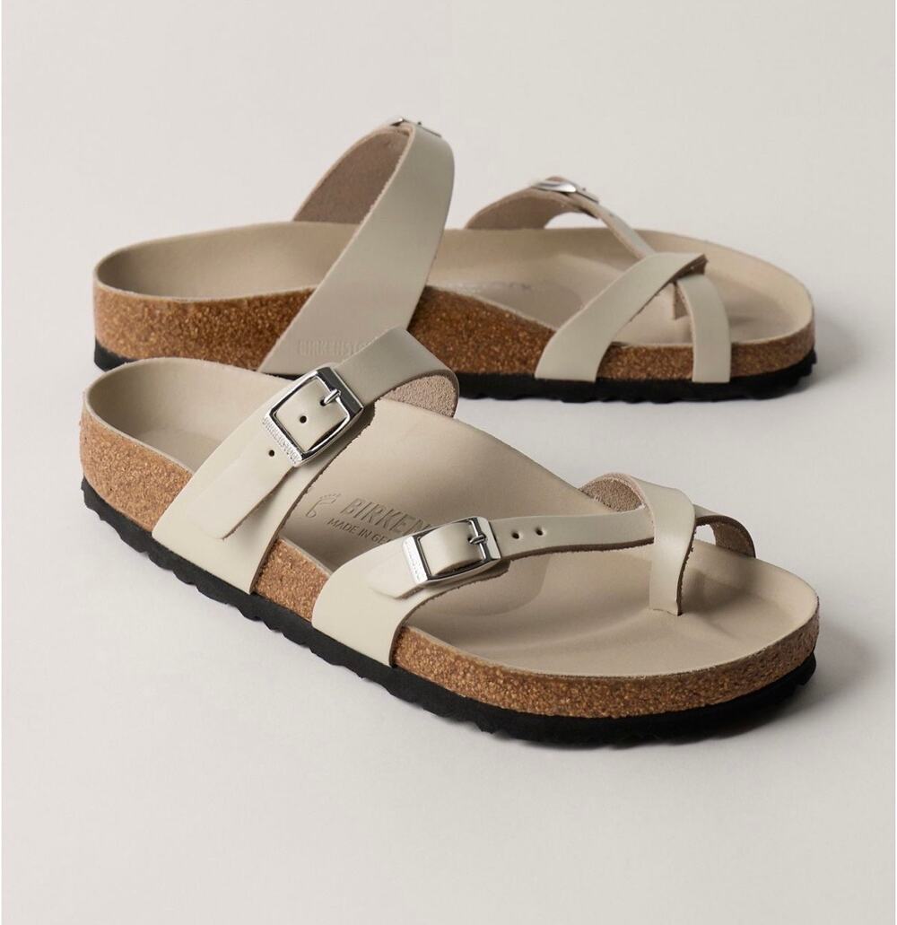 [NWT] Birkenstock Mayari Oyster Sandals US6.5/EU37